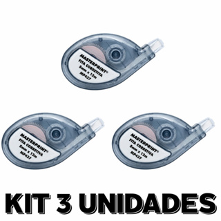 Fita Corretiva Masterprint 5mm X 6m Ergonômica Secagem Instantânea em Oferta na Shopee