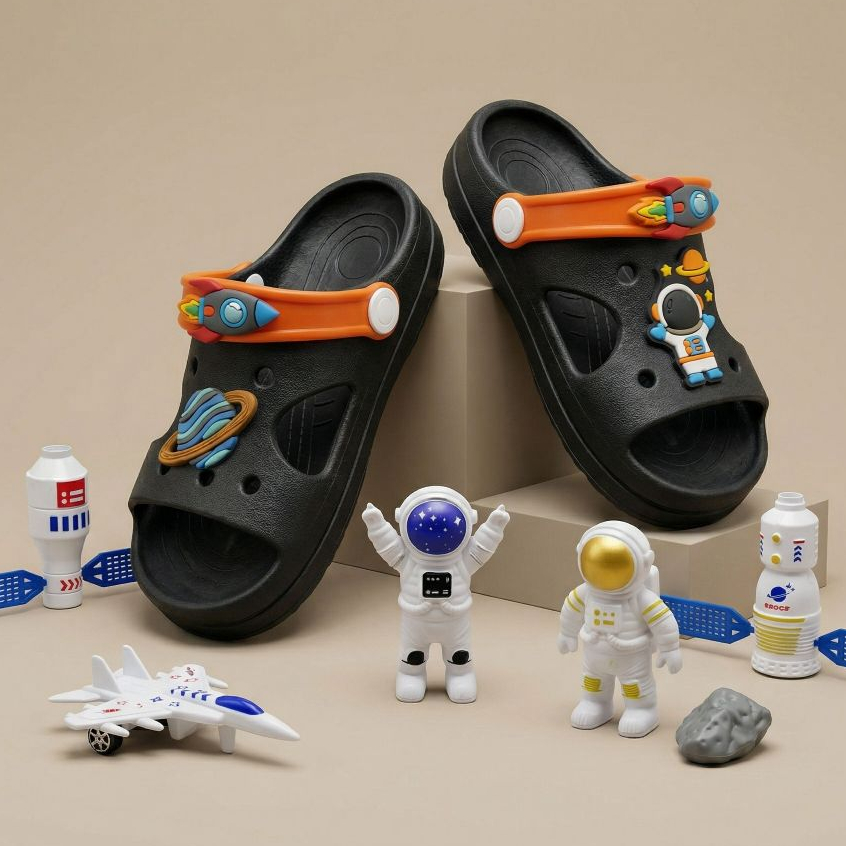 Calçado com Brinquedo Astronauta super macio confortavel leve  antiderrapante menino