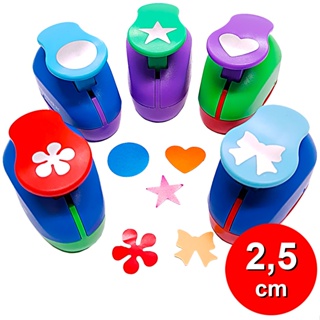 Furador 2,5cm 25mm Perfurador Papel EVA Scrapbook Cartonagem Modelos Coração Estrela Círculo Laço Hélice - 1 Unidad em Oferta na Shopee