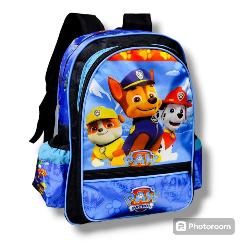 Mochila infantil escolar de costa patrulha canina menino mochila grande e muito mais+++