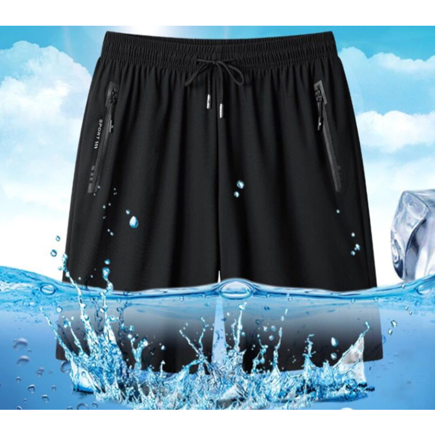 Bermuda maculina academia tactel com elastano bolso com ziper shorts com ziper alta qualidade