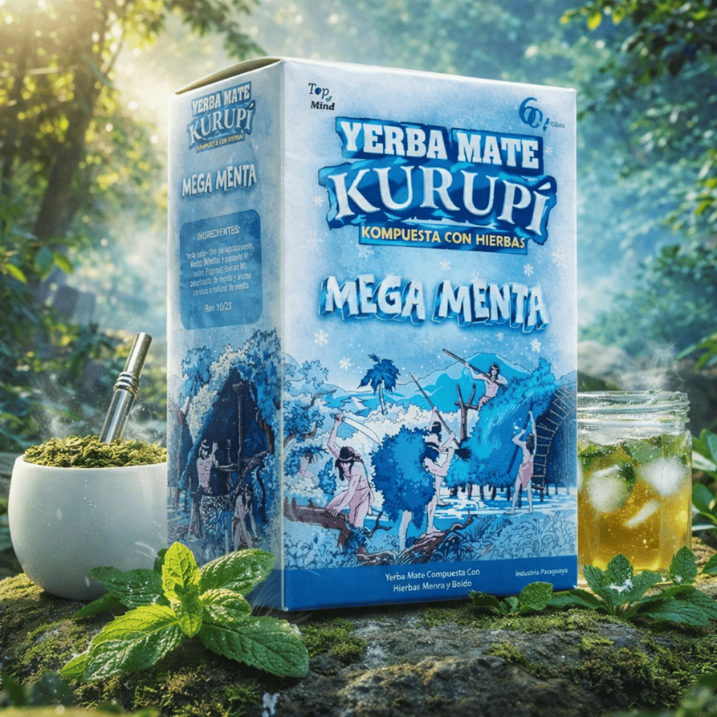 Detalhes do Erva Mate Tererê  Kurupi Mega Menta 500g