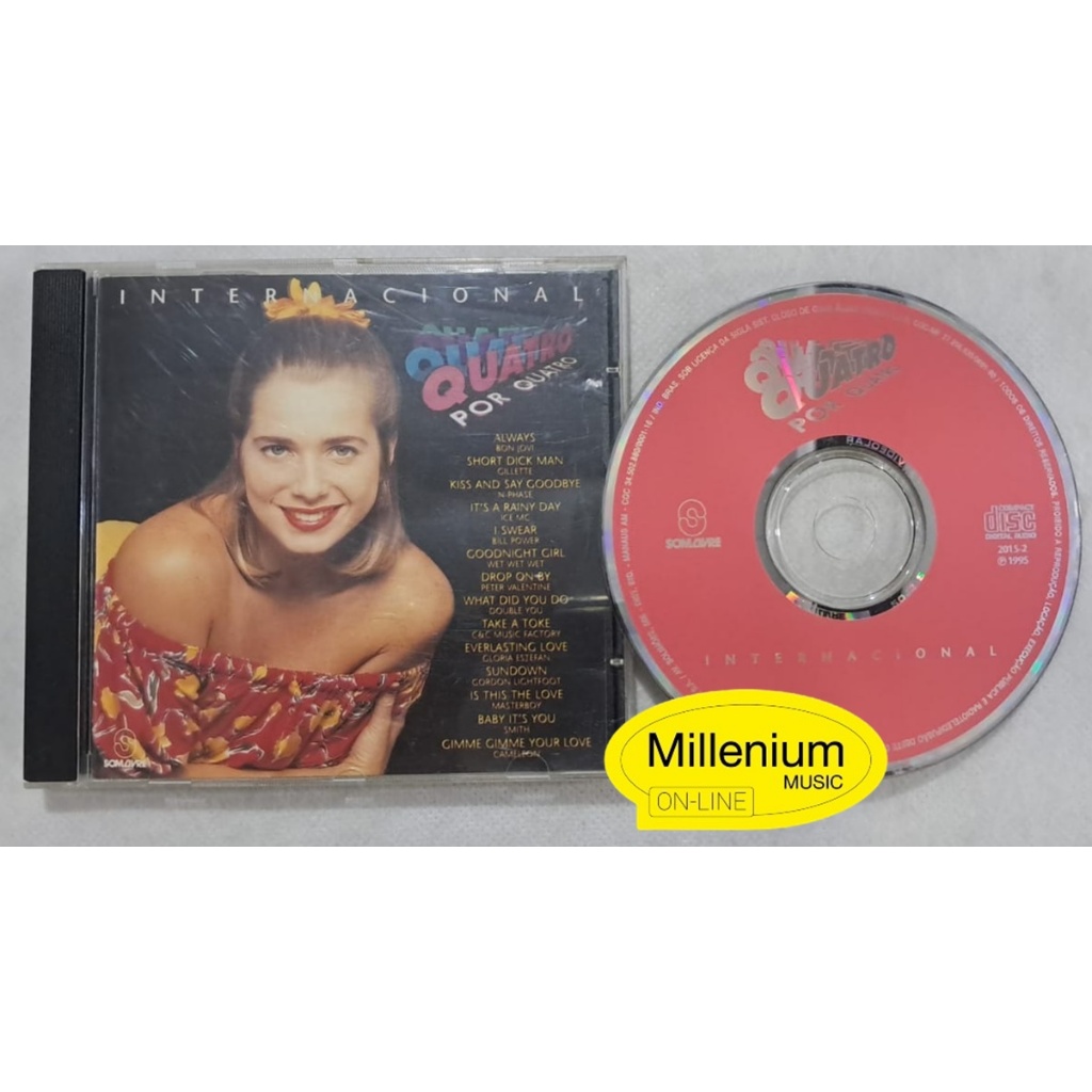 CD  Quatro Por Quatro Trilha Sonora Internacional Da Novela 1995 Original Gravadora Colecionador Ótimo Estado