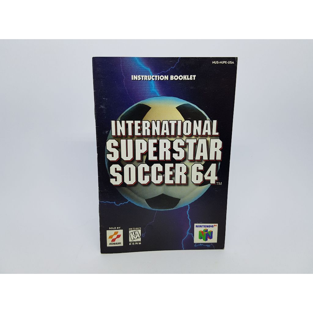 Apenas O Manual - International Superstar Soccer 64 - Nintendo 64 - ( USA )