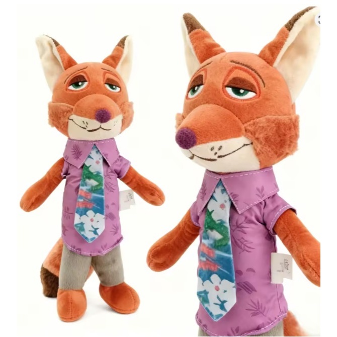 Pelúcia raposa Nick - Zootopia 30cm alta qualidade personagem Nick