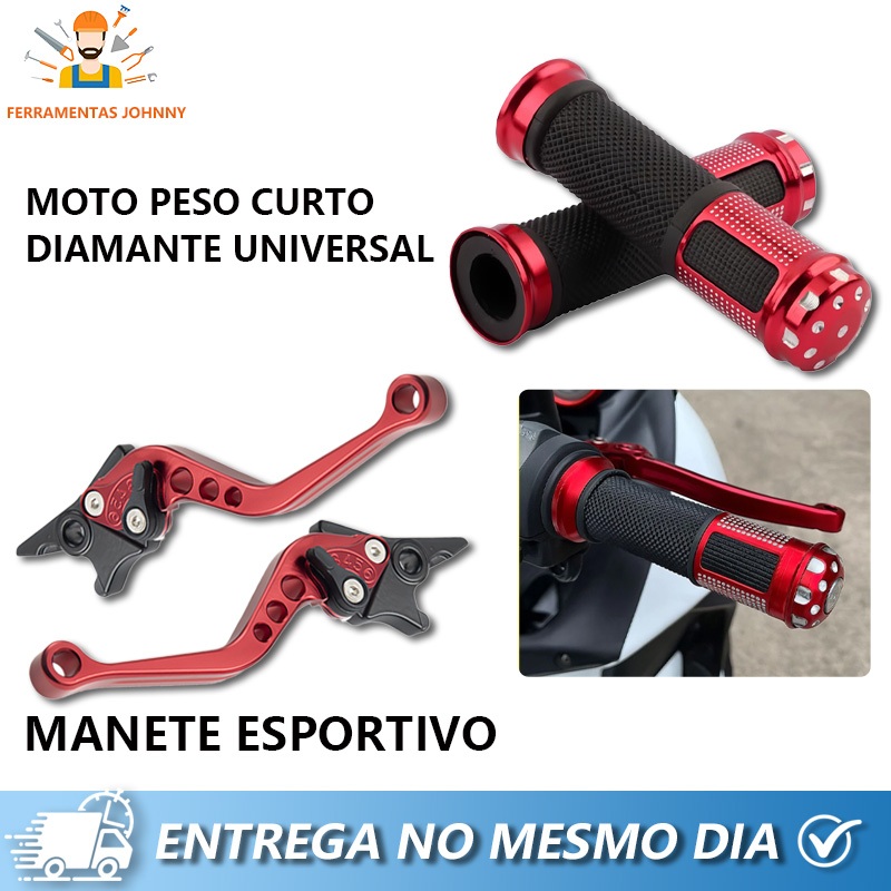 Kit Manopla Diamante +Manete Esportivo Fazer 250 Xtz 250 Lander Xtz250 Tenere Factor 125 150 Fazer 150 em Oferta na Shopee