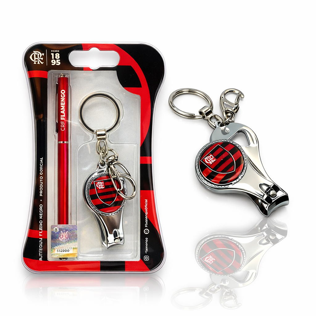 KIT CANETA E CHAVEIRO CORTADOR OFICIAL - FLAMENGO