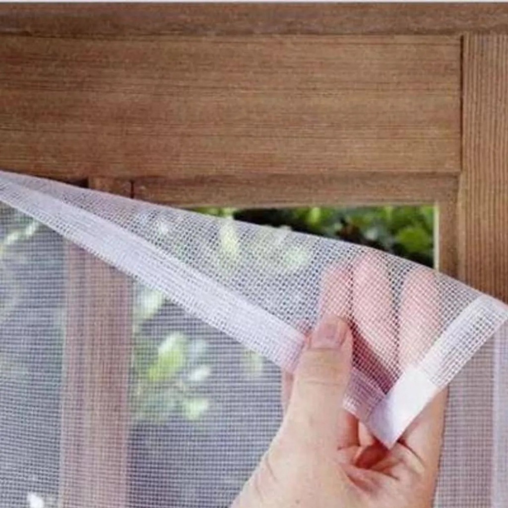 Tela Mosquiteiro Poliéster Velcro Para Janela Anti Mosquito Mosquiteira Medidas: 130cm x 150cm