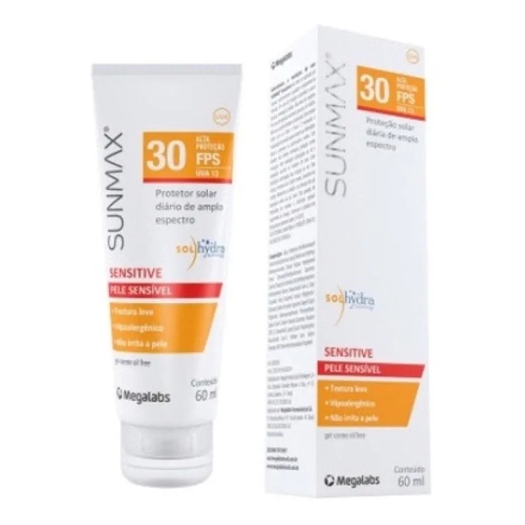 Sunmax Protetor Solar Sensitive 30fps 60ml.--promoção