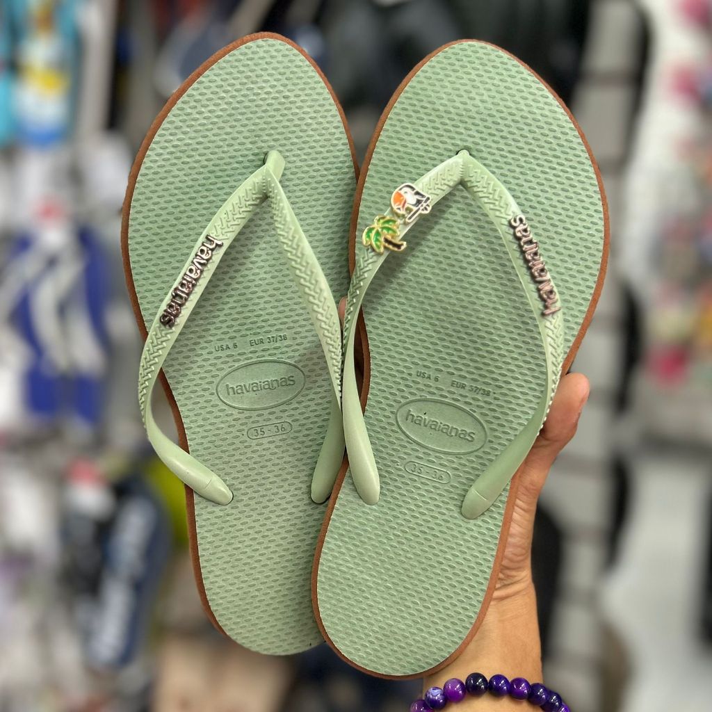 Chinelos Havaianas slim point em Oferta na Shopee