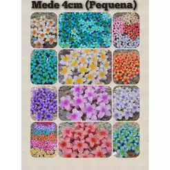 Presilha Piranha grampo Cabelo Flor Pequenas 4cm Lembrancinhas Tags Cards Design Versátil para Todos os Estilos kits cor