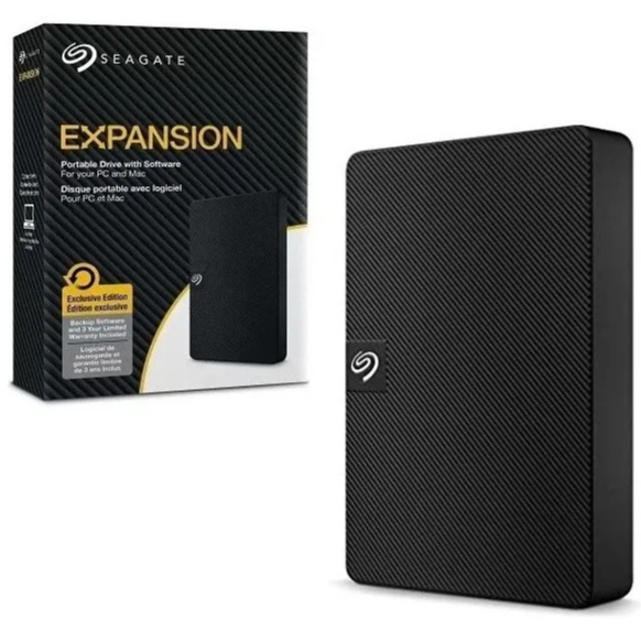 Hd Externo Portátil Original Seagate Expansion 2tb Usb 3.0 Preto Pronta Entrega Nota Fiscal