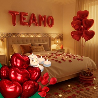 Kit Romântico 500 Pétalas + 10 Velas + 8 Balões + Te Amo em Oferta na Shopee