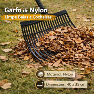 Garfo de Nylon Limpa Baias e Cocheiras Resistente para Limpeza de Estábulo Haras Ferramenta Durável em Oferta na Shopee