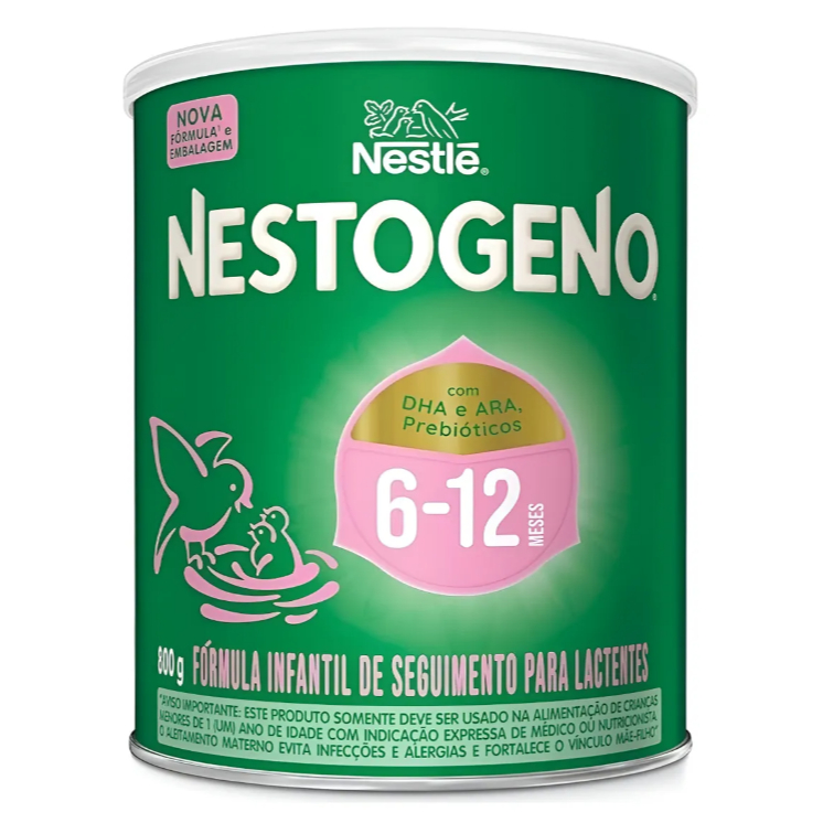 Leite Fórmula Nestogeno 2 Nestlé 800g Bebê 6 a 12 Meses