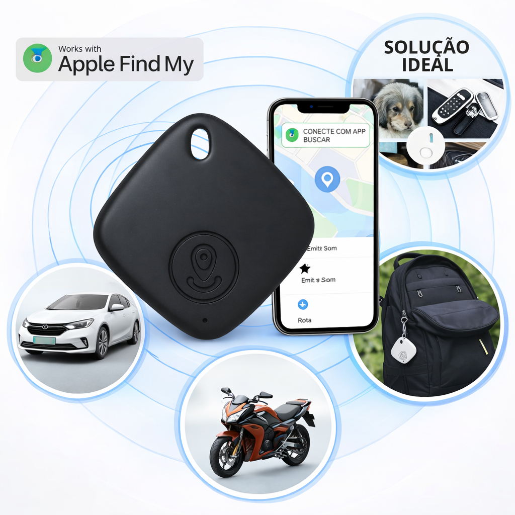 Mini Rastreador De Malas Cachorro Carro E Moto Gps Em Tempo Real Via Satélite Compatível Com iPhone