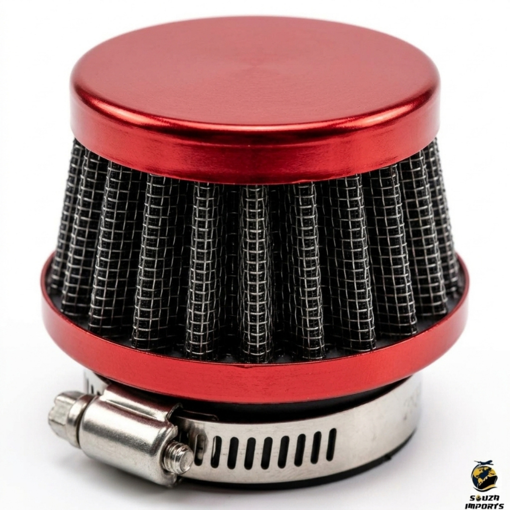 Filtro De Ar Moto Esportivo Reto Universal 35mm 42mm Filtro Do Grau Lavavel Para Titan Fan Biz Pop 100 125 150