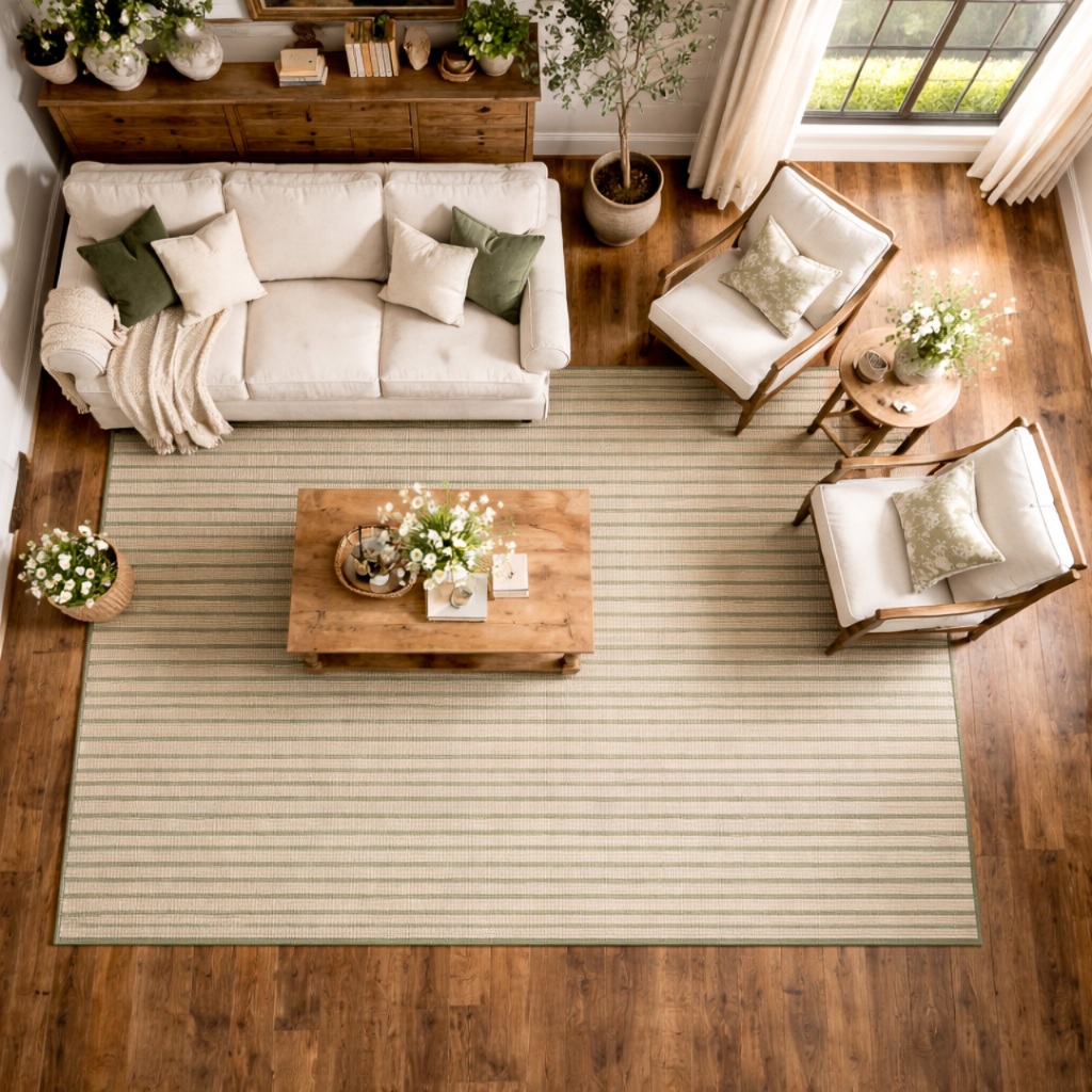 Tapete de Sisal 3,00 x2, 00 para Sala, Clínica, Consultório e Quarto Sem Pelo