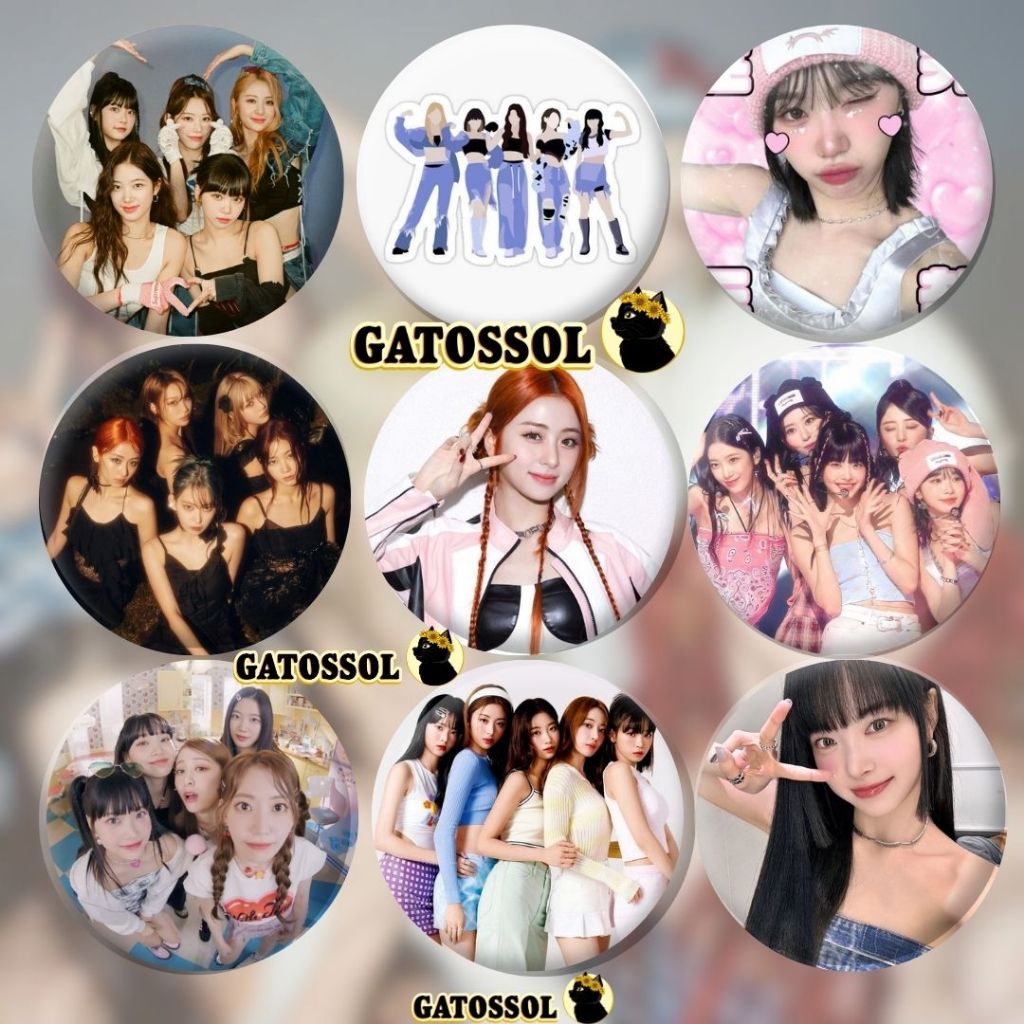 Bottons LE SSERAFIM 4,5 cm - KPOP-IDOL- Lesserafim - Bottom/botton/Boton/Broche/Boton/Button/Pin botom