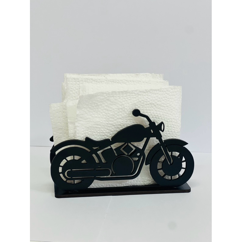 Kit 10 Porta Guardanapos MDF Moto Custom Lembrancinha Festa Decoração Mesa