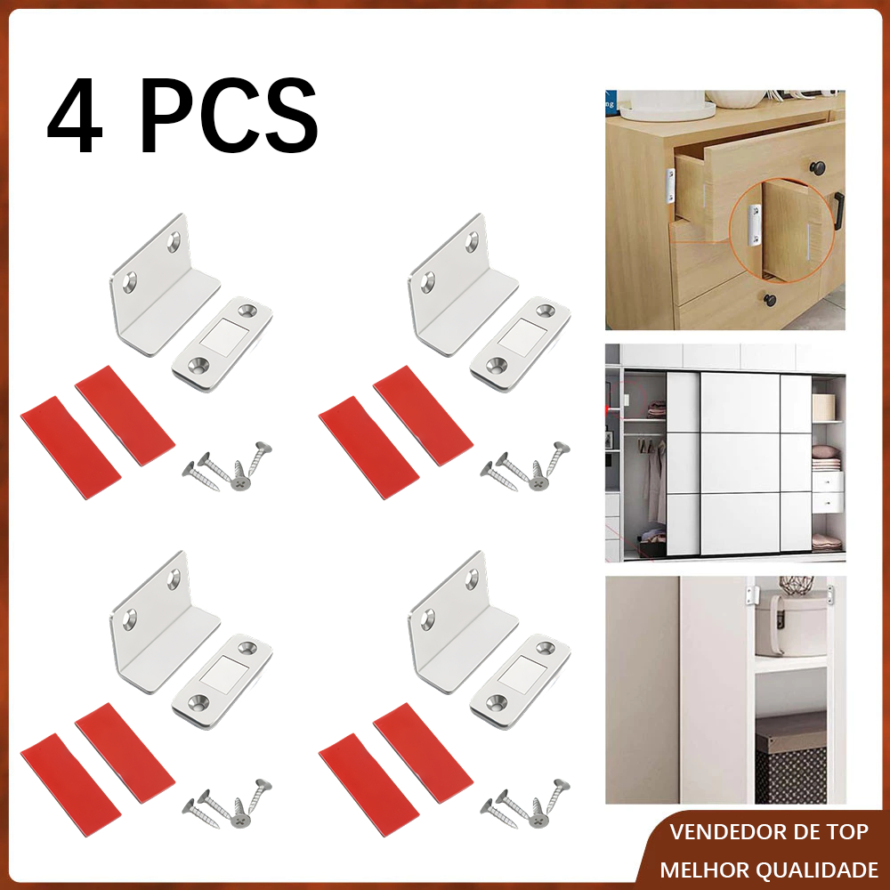 4 PCS Fecho Magnético Armário Porta De Correr Imã Neodímio