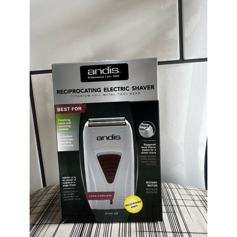 barbeador Shaver andis profoil lithium titanium foil Shaver ts-1