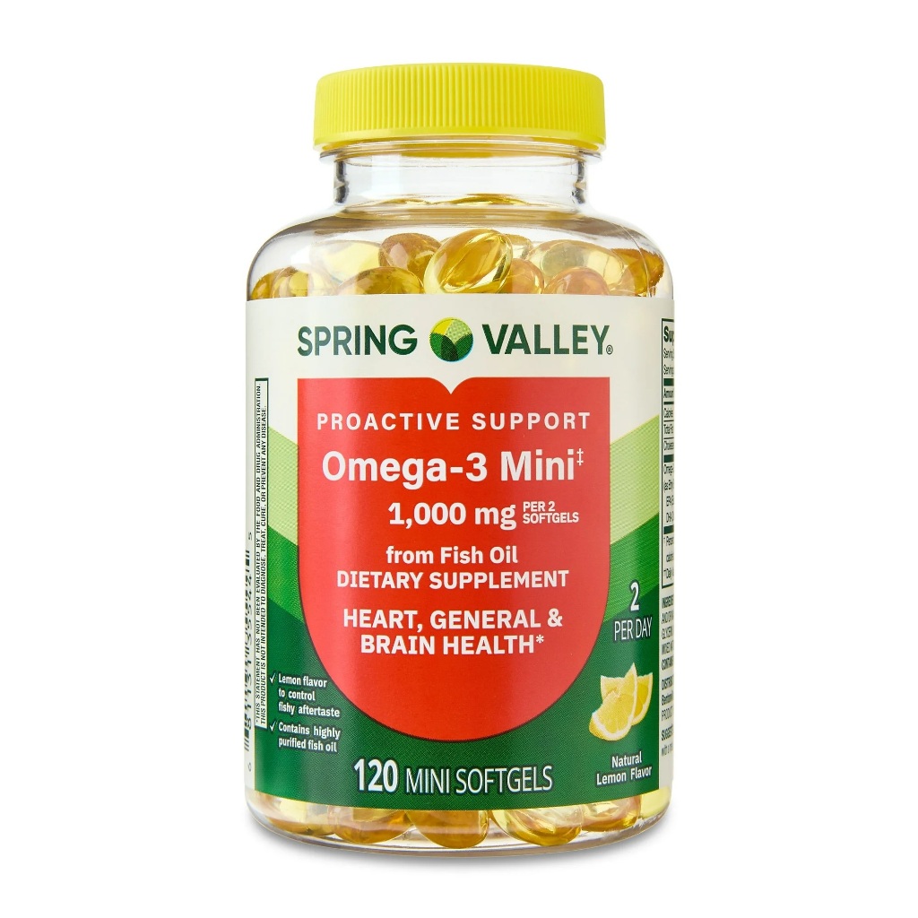OMEGA 3 MINI 1000MG SPRING VALLEY 120 SOFTGELS