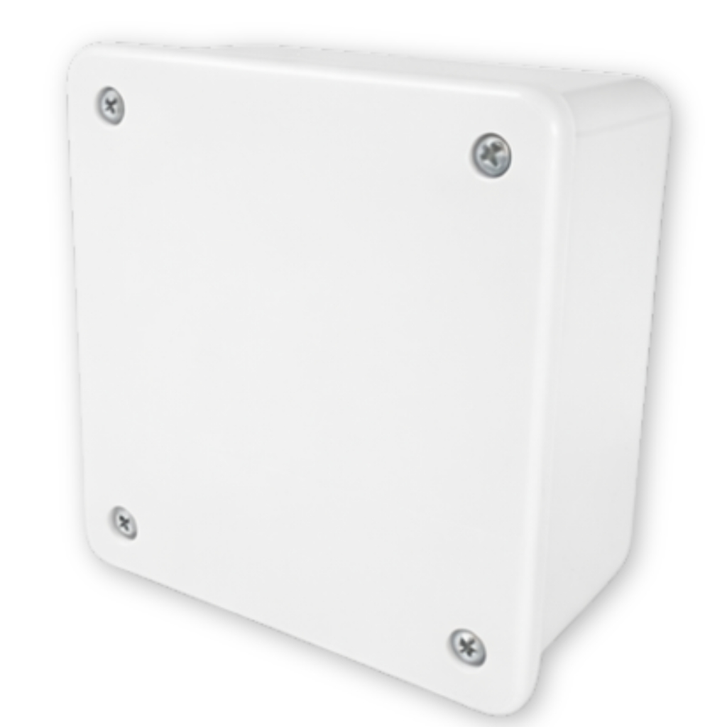 Caixa de passagem hermética organizadora de cabos CFTV Cameras 10x10 cm - Branca em Oferta na Shopee