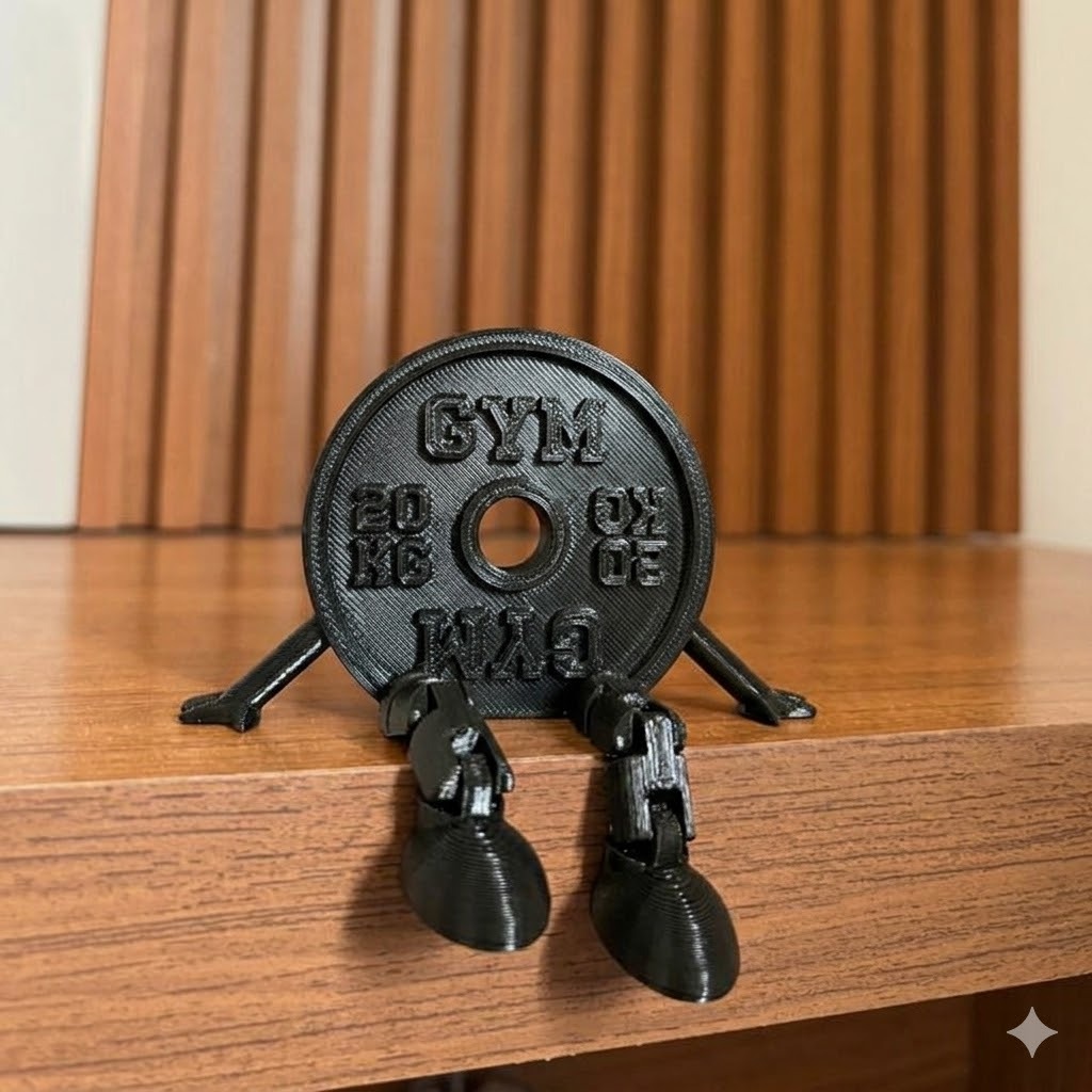 Anilha Articulado Decorativa Academia Fitness Kettlebel Treino Haltere
