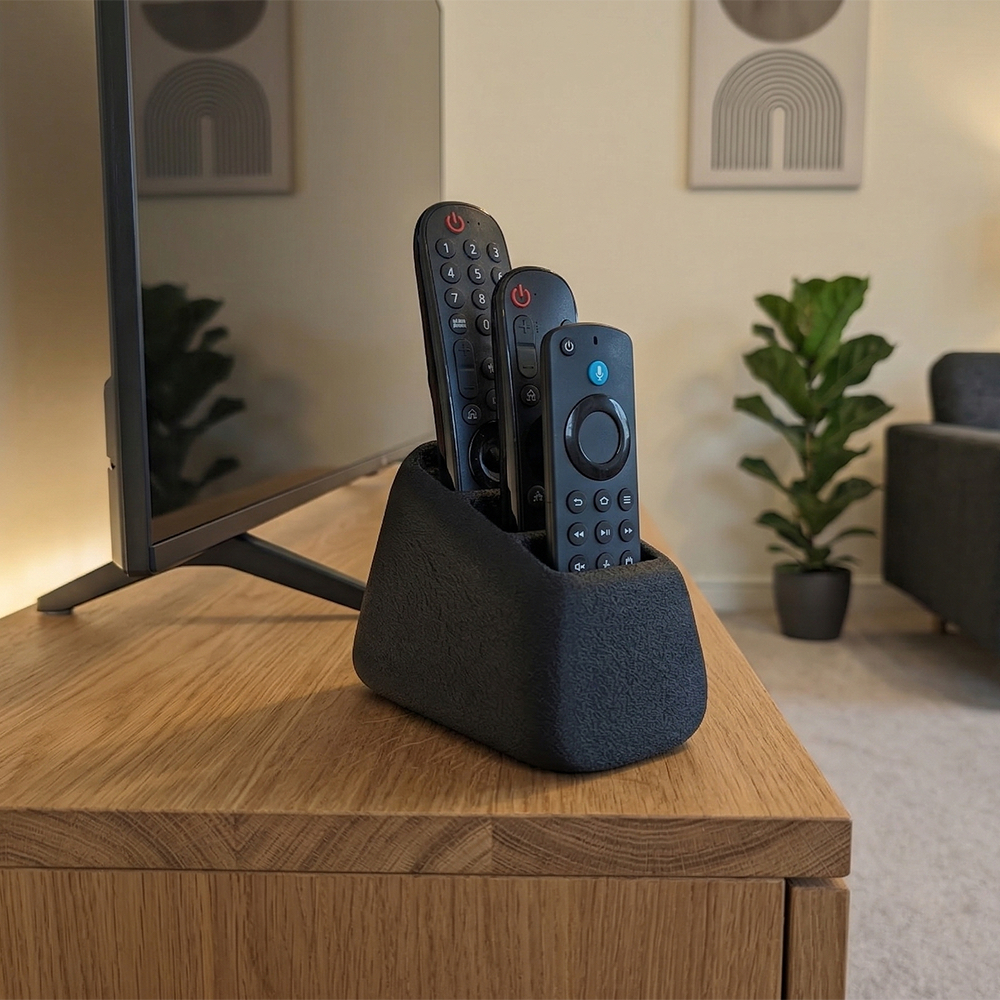 Porta Controle Remoto Duplo/Triplo Moderno – TV Ar Condicionado Organizado