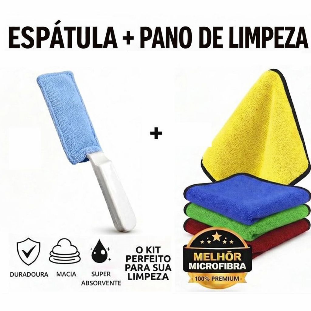 Limpador De Transpasse Espatula Limpa Vidros Janelas E Box