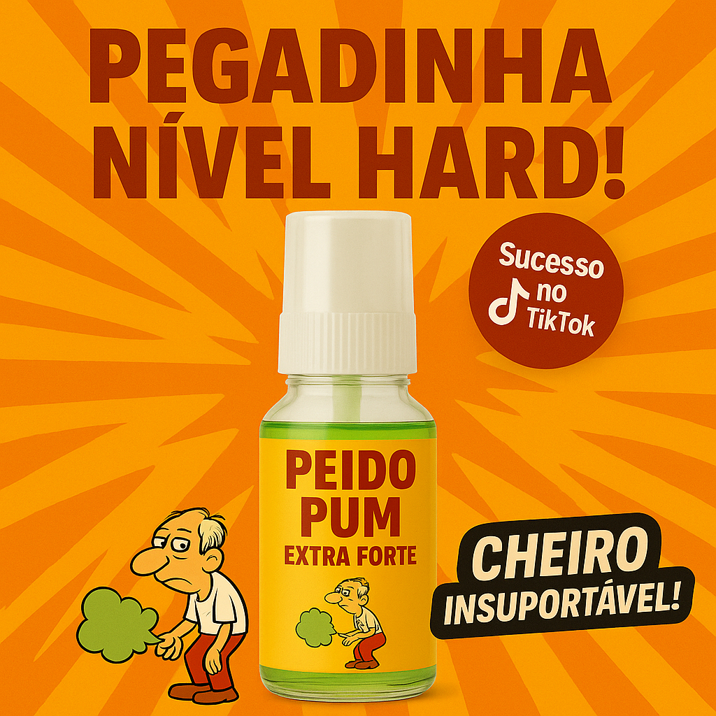 Spray de Peido Pum Pegadinha Super Forte - Zoação Garantida - Pegadinha - Trolagem TikTok