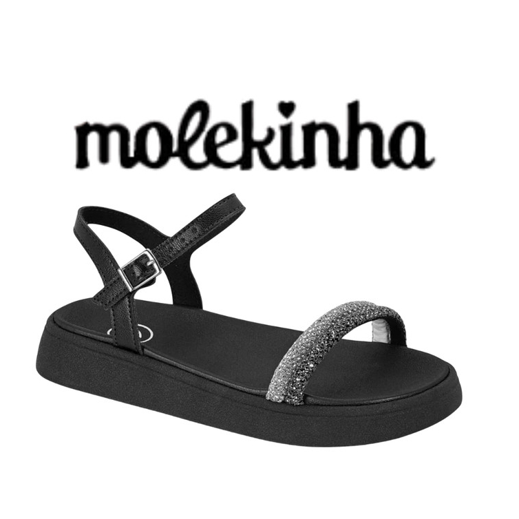 Papete Sandália Infantil Feminina Molekinha 2358.104 – Original, Confortável e Ideal para Escola e Passeios