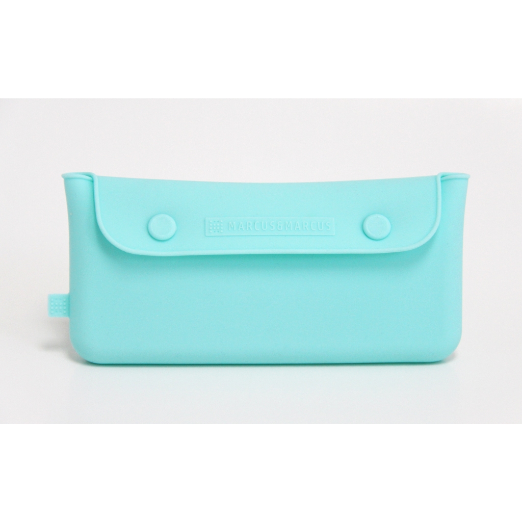 BOLSA EM SILICONE PORTÁTIL PARA TALHERES AZUL