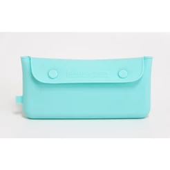 BOLSA EM SILICONE PORTÁTIL PARA TALHERES AZUL