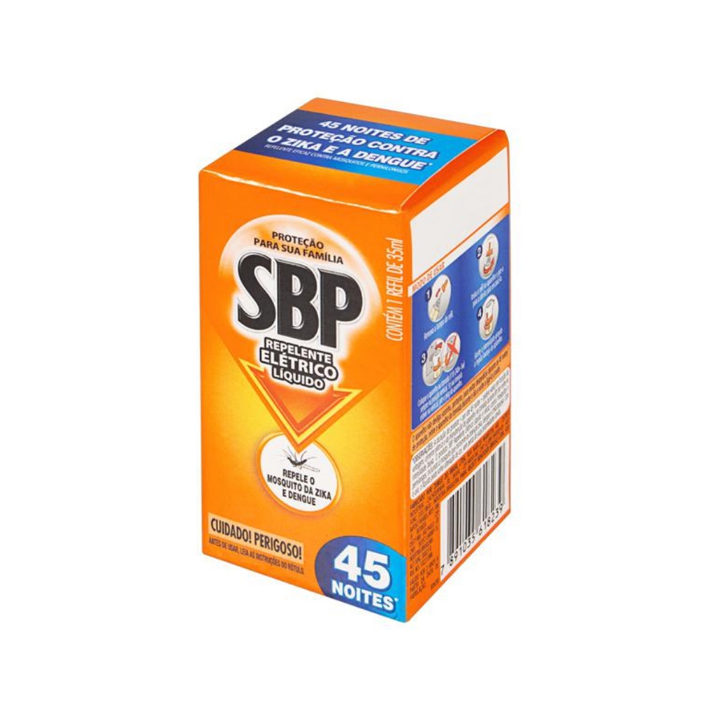 Refil Inseticida SBP Elétrico Líquido 45 Noites