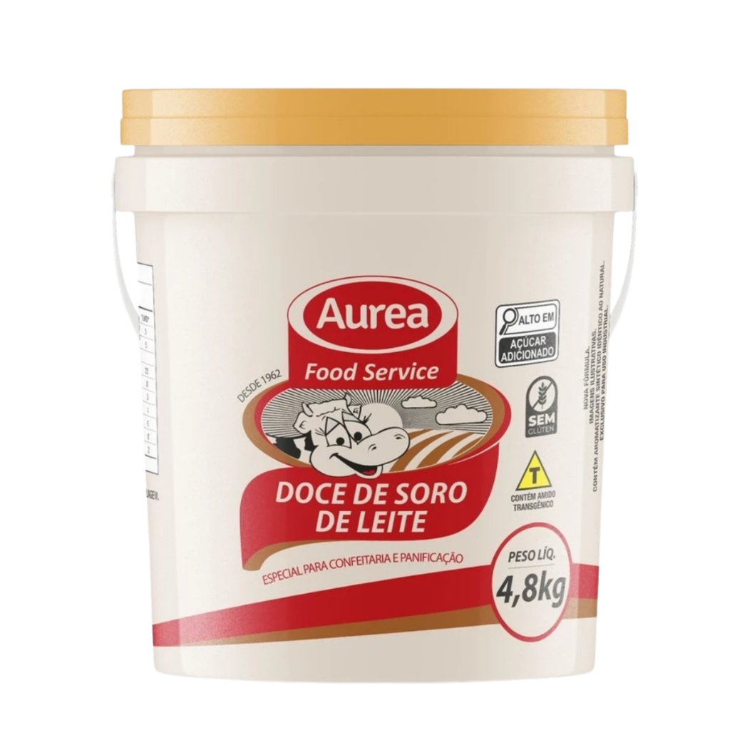 Doce de Soro de Leite Áurea 4,8kg Cremoso Premium Top Sabor!