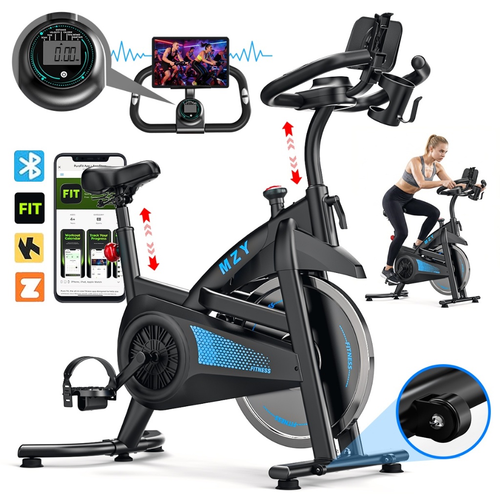 Bicicleta Ergométrica Spinning Silenciosa e Fácil de Instalar, Com Roda de Inércia Para Fitness Profissional 13KG