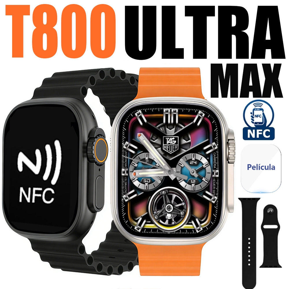 2026 T800 Ultra 3 MAX Mais Recente Smartwatch Relógio NFC Inteligente Série 10 2.19Polegadas Sem