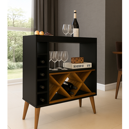 Aparador com Adega Bar Creative Pés Palito - Cores - Comprar Moveis em Casa em Oferta na Shopee