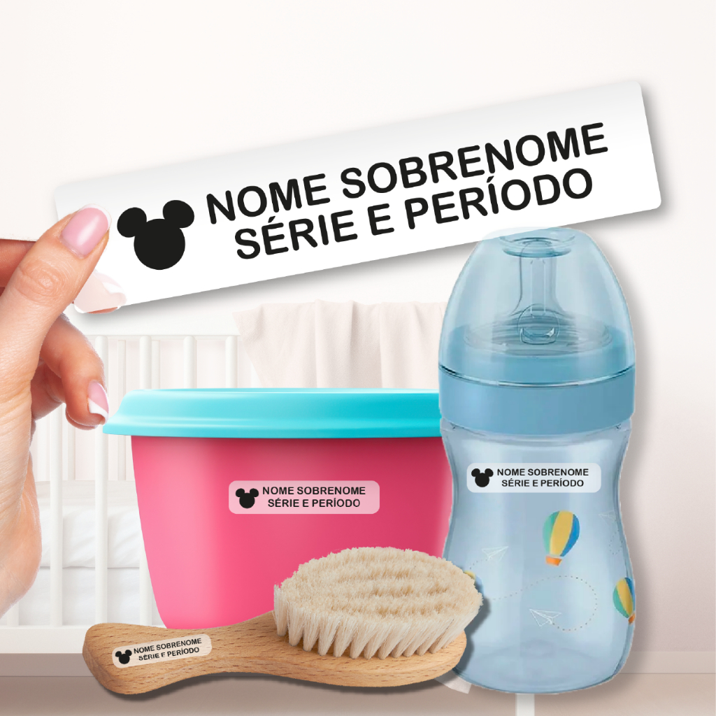 Etiqueta Escolar Transparente Personalizada, Nome e Série, Vários Temas em Oferta na Shopee