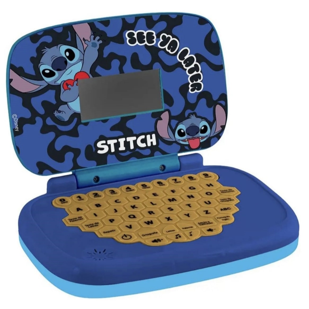 minigame Laptop Infantil Educativo Candide Disney Stitch Bilíngue
