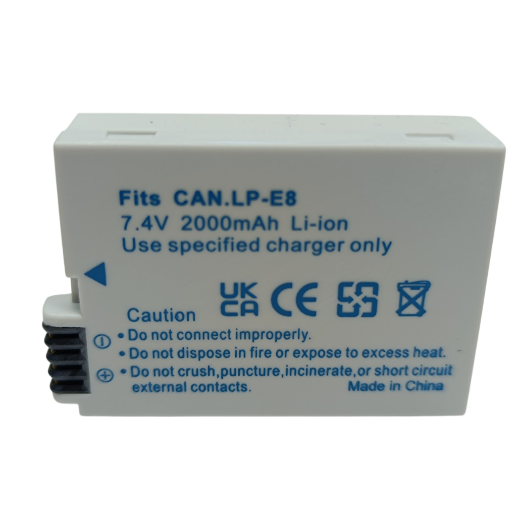 Bateria Lp-e8 2000mAh Pra 550d 600d 650d 700d kiss x4 x5 x6i x7i rebel t2i t3i t4i t5i