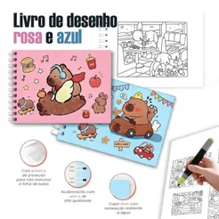 Caderno Artístico de Colorir 50 Páginas para Estímulo Criativo e Diversão