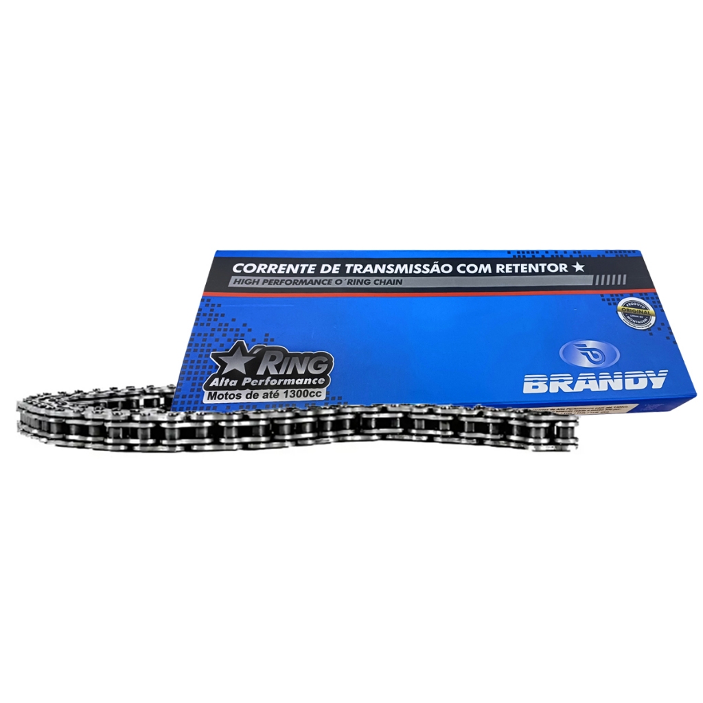 Corrente de Transmissão com Retentor 525EXSx128L Moto Bmw Xr 1000, Cbr600rr, Yamaha R6, Z1000, Ninja 1000 - Brandy