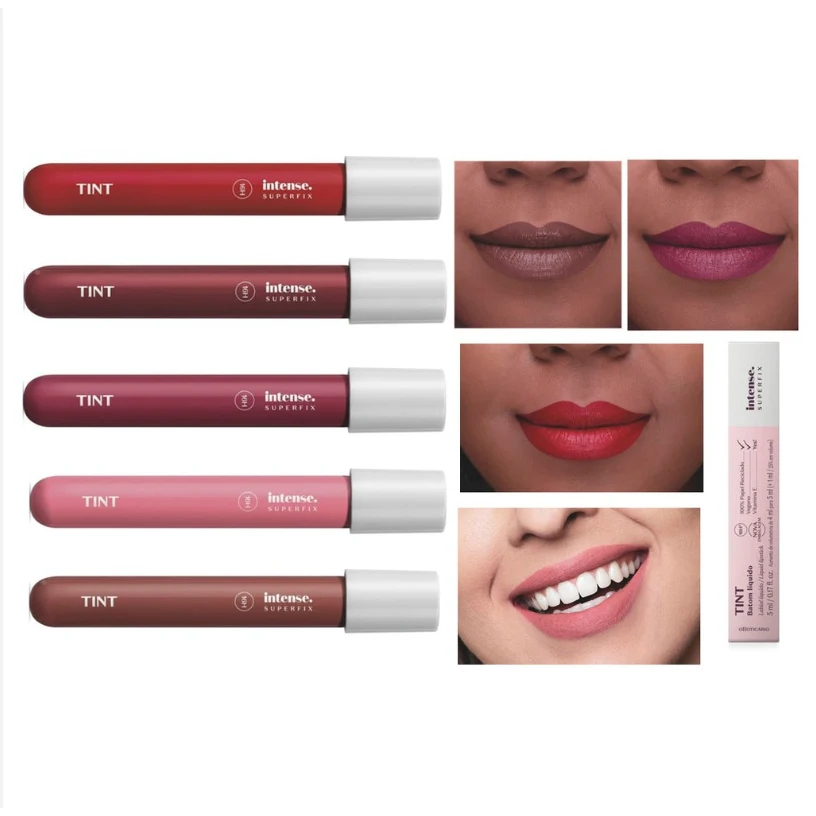 Batom Líquido Superfix Tint Intense O Boticário