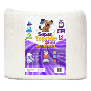 Tapete Higiênico para Cachorro Pet Super Tapetão Slim 60x55 com 30 Un.