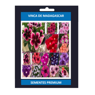 EXCLUSIVO 50 Sementes Vincas Madagascar Multicoloridas Cores Exóticas. Premium EXCLUSIVO T5