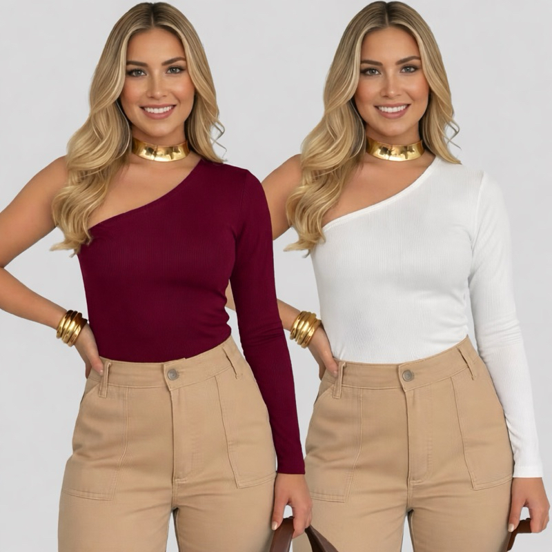 Kit 2 Blusas Femininas Mula Manca Manga Longa em Suplex com Forro - Moda Blogueira, Conforto e Estilo