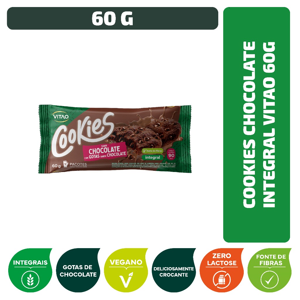 Cookies Chocolate Integral Vitao 60 g